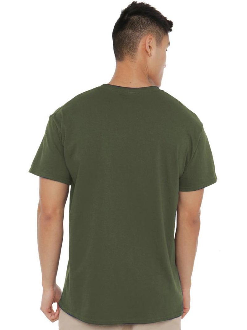 Garfield - T-shirt GENERAL LAZINESS Vert kaki - Kiabi