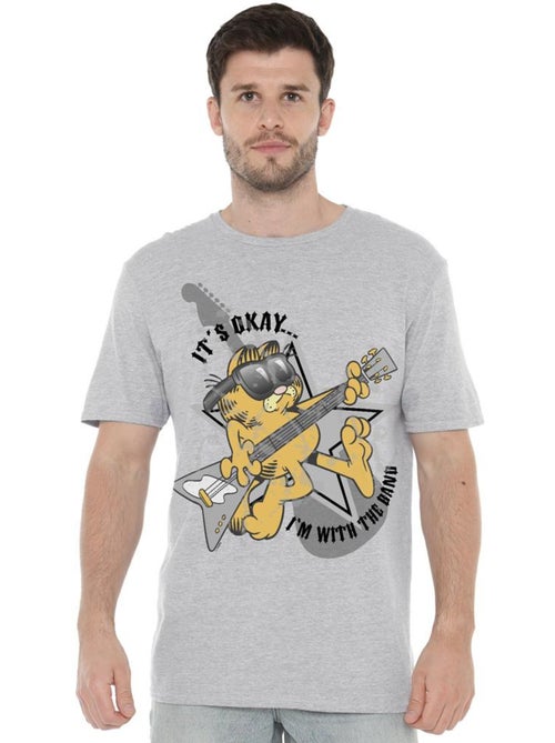 Garfield - T-shirt I'M WITH THE BAND - Kiabi