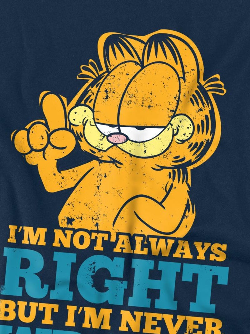 Garfield - T-shirt manches courtes Bleu marine - Kiabi
