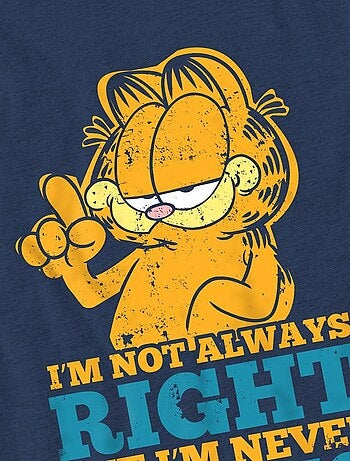Garfield - T-shirt manches courtes NEVER WRONG