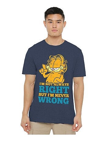 Garfield - T-shirt manches courtes NEVER WRONG