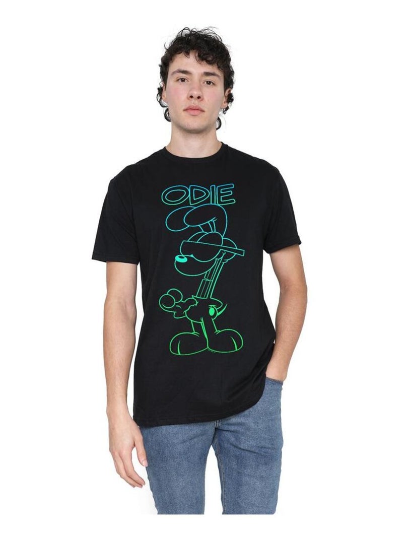 Garfield - T-shirt motif Odie HOTSHOT Noir - Kiabi