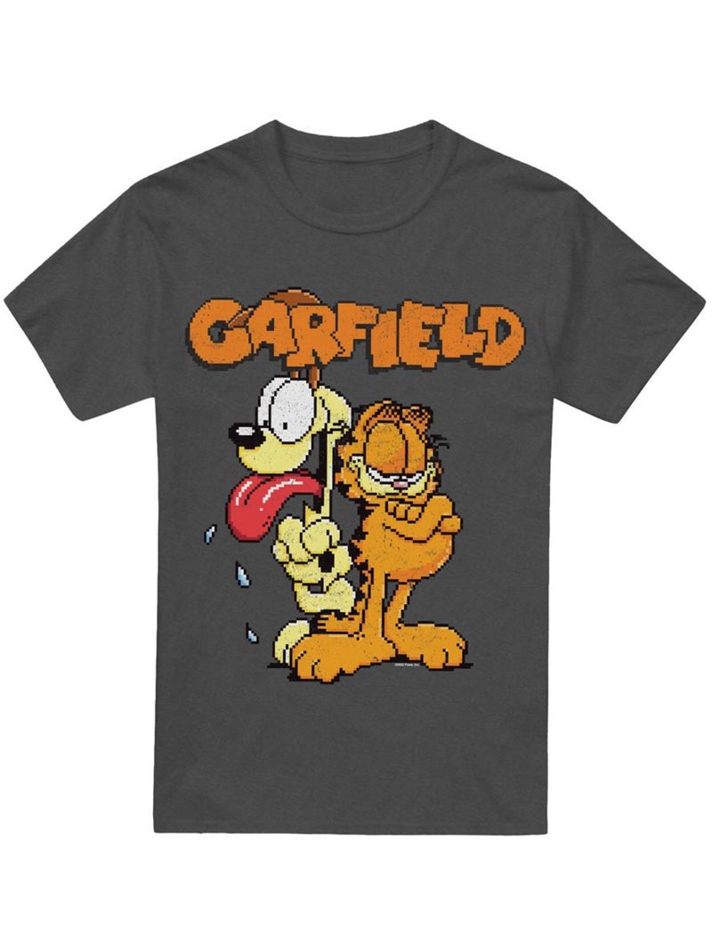 Garfield - T-shirt THE GAME Gris Noir - Kiabi