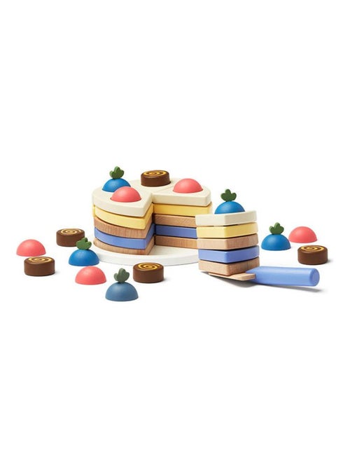 Gâteau à étages en bois de hêtre FSC® - Kiabi