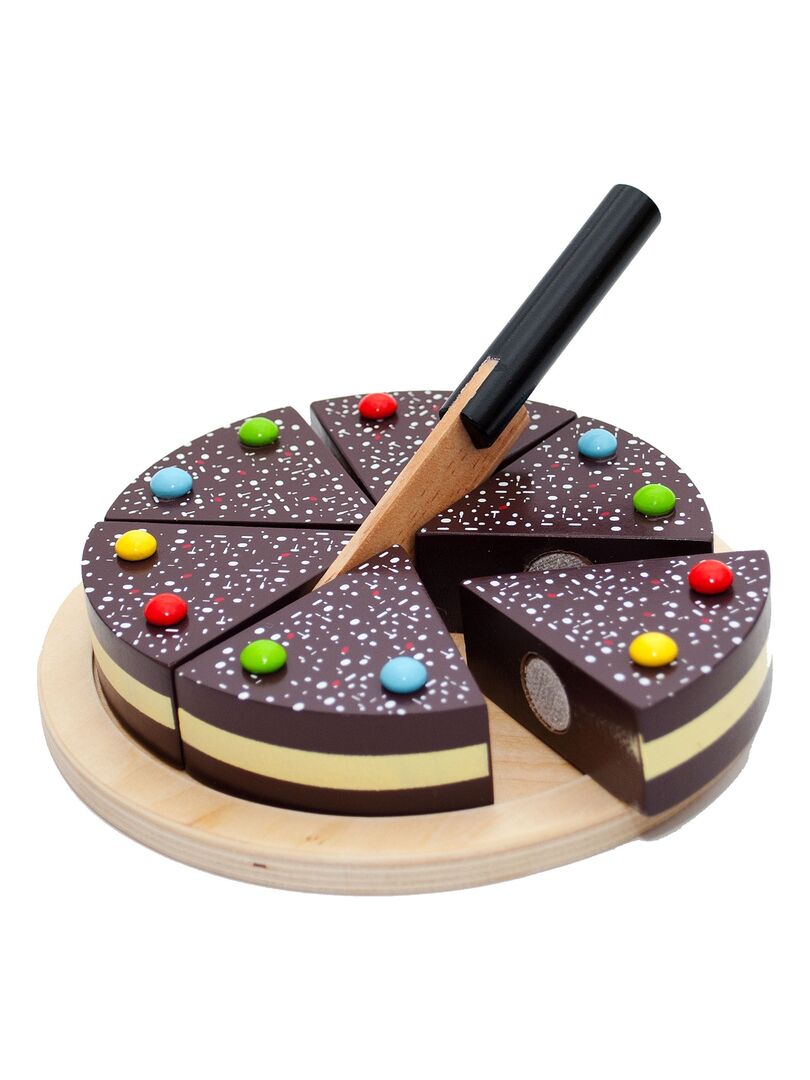 Gâteau au chocolat avec set de découpe N/A - Kiabi