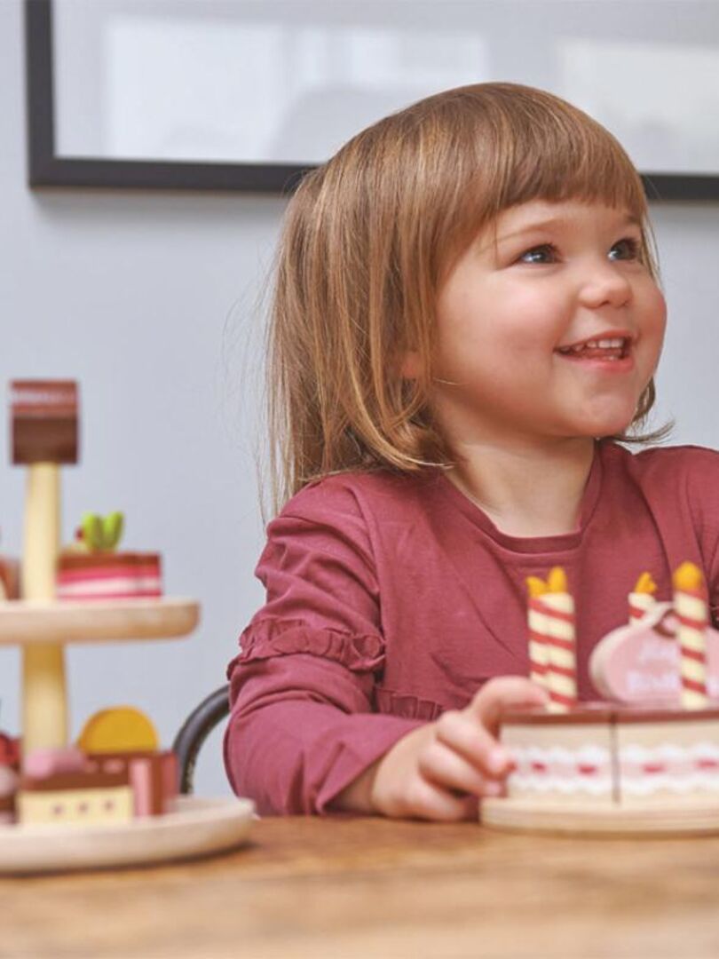 Acheter Gâteau d'anniversaire en bois - Juguetilandia