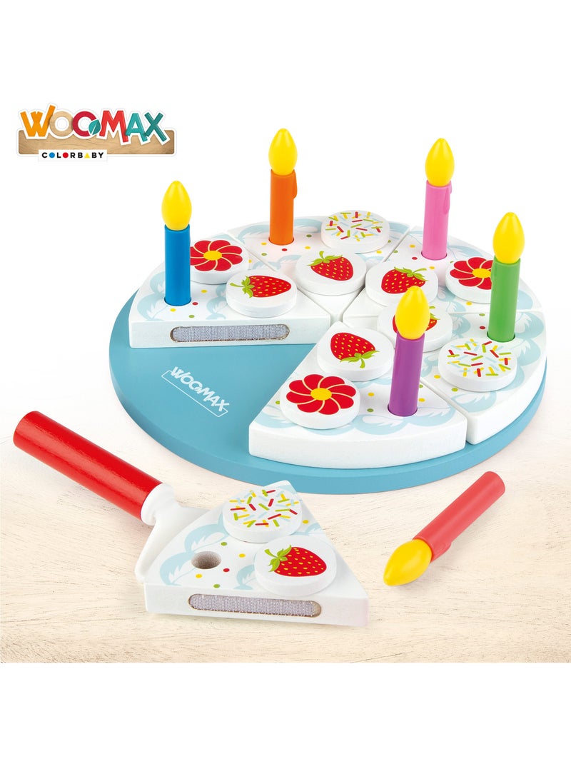 Gâteau d'anniversaire en bois WOOMAX N/A - Kiabi