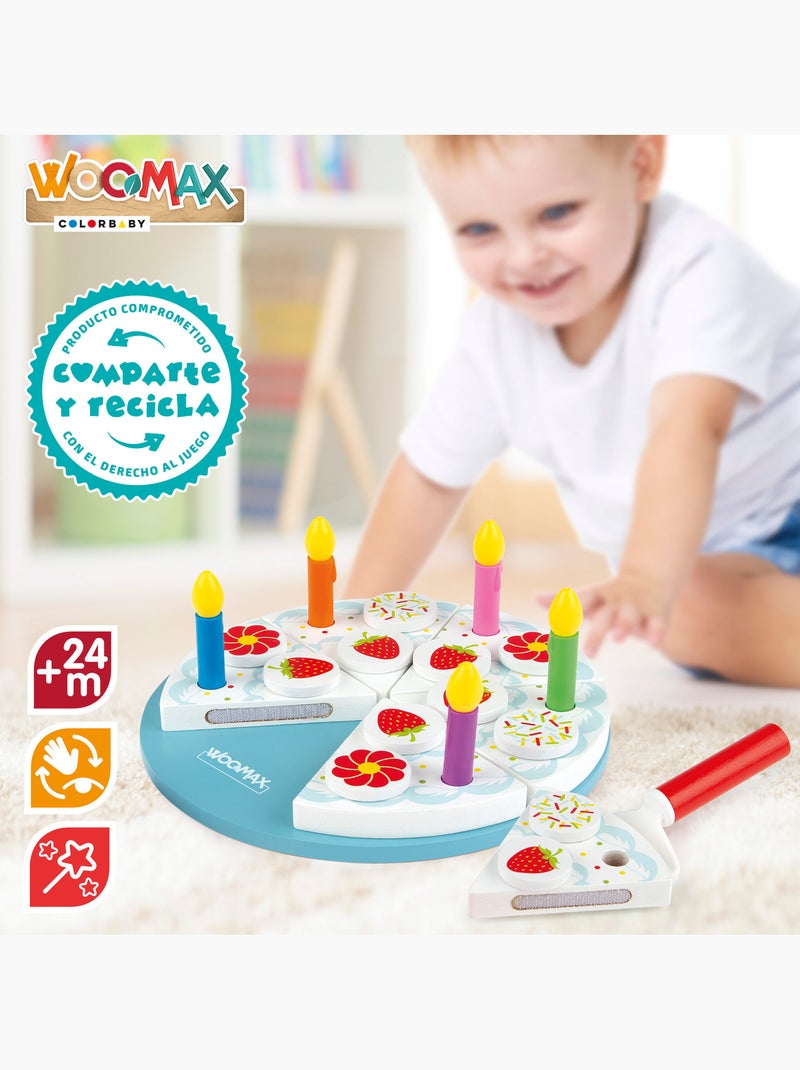 Gâteau d'anniversaire en bois WOOMAX N/A - Kiabi