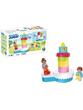 Gâteau d’anniversaire surprise à empiler - PLAYMOBIL Junior 72086