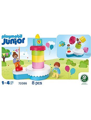 Gâteau d’anniversaire surprise à empiler - PLAYMOBIL Junior 72086