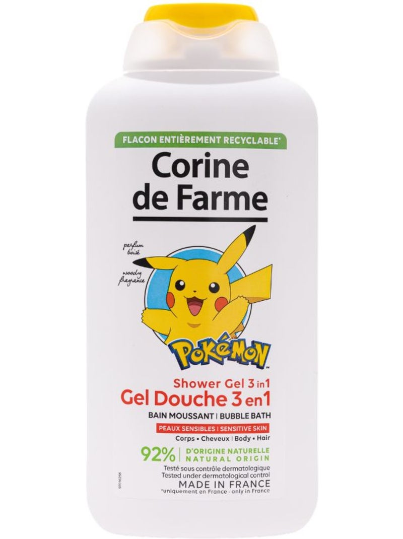 Gel douche 3en1 corps, cheveux et bain Pokémon Blanc Multicolore - Kiabi