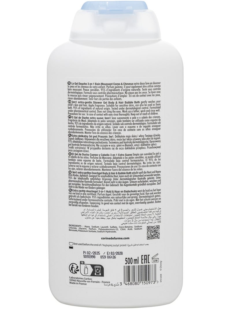 Gel douche 3en1 La Petite Sirène Blanc Multicolore - Kiabi