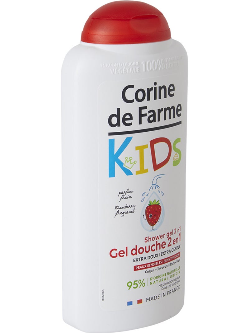 Gel douche corine de farme kids parfum fraise éco pack x12 Blanc Multicolore - Kiabi