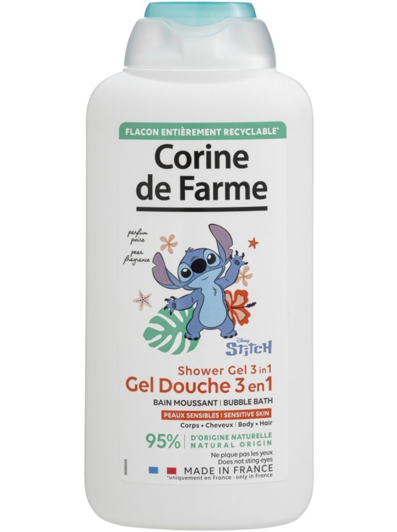 Gel douche corps, cheveux et bain moussant stitch Blanc Multicolore - Kiabi
