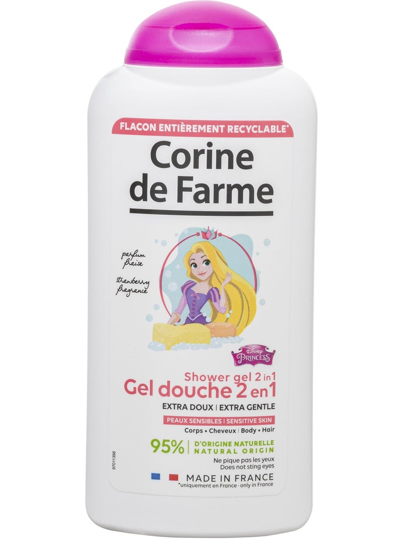 Gel Douche Extra Doux Corps et Cheveux Princesse Blanc Multicolore - Kiabi