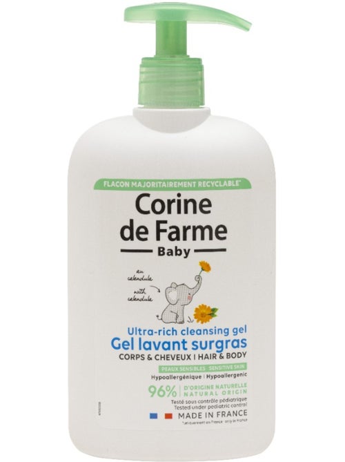 Gel Lavant Corps &Cheveux Surgras hypoallergénique - Kiabi Gel Lavant Corps &Cheveux Surgras hypoallergénique - Kiabi