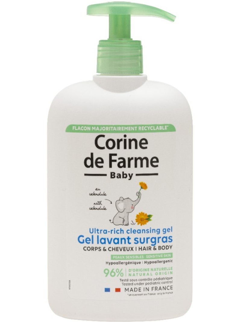 Gel Lavant Corps &Cheveux Surgras hypoallergénique Blanc Multicolore - Kiabi