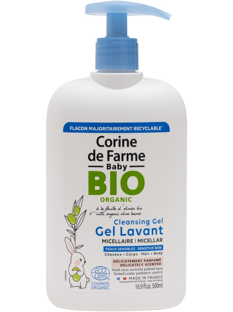 Gel Lavant Micellaire Corps & Cheveux Bio Blanc Multicolore - Kiabi
