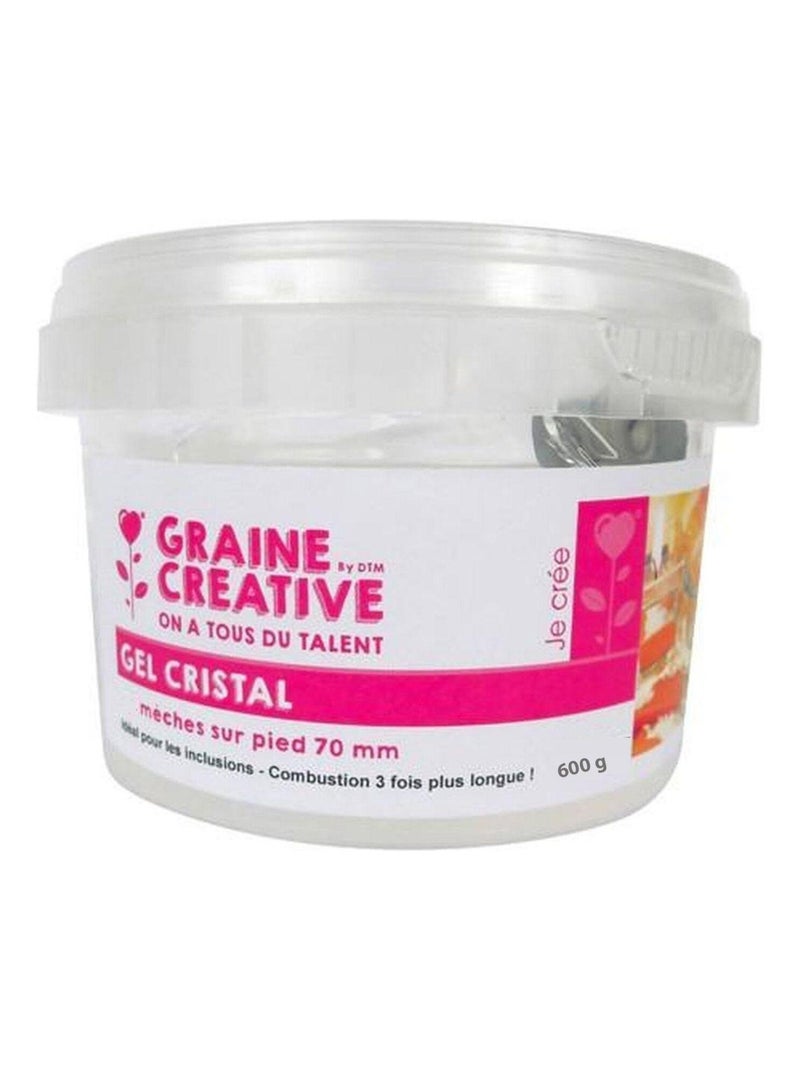 Gel pour bougies 600 g + 8 mèches - Graine Créative Multicolore - Kiabi