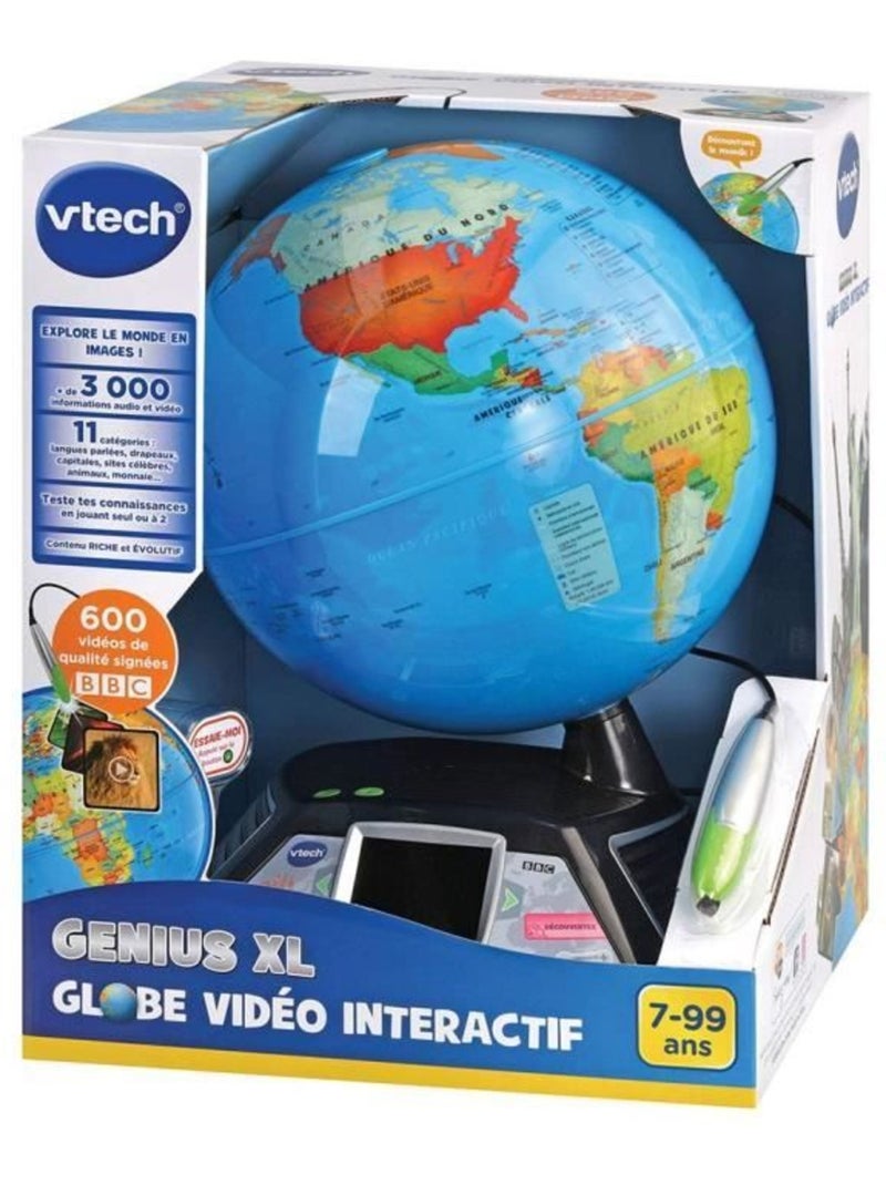 Genius Xl Globe Vidéo Interactif - Vtech Bleu - Kiabi