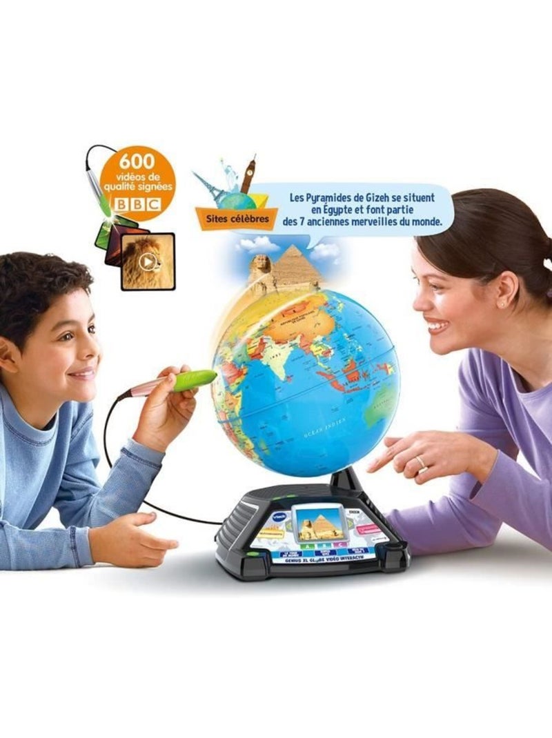Genius Xl Globe Vidéo Interactif - Vtech Bleu - Kiabi