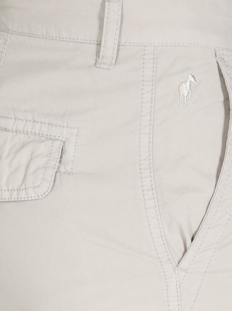 Gentleman Farmer - Bermuda cargo coupe regular en coton MIRKO Beige sable - Kiabi