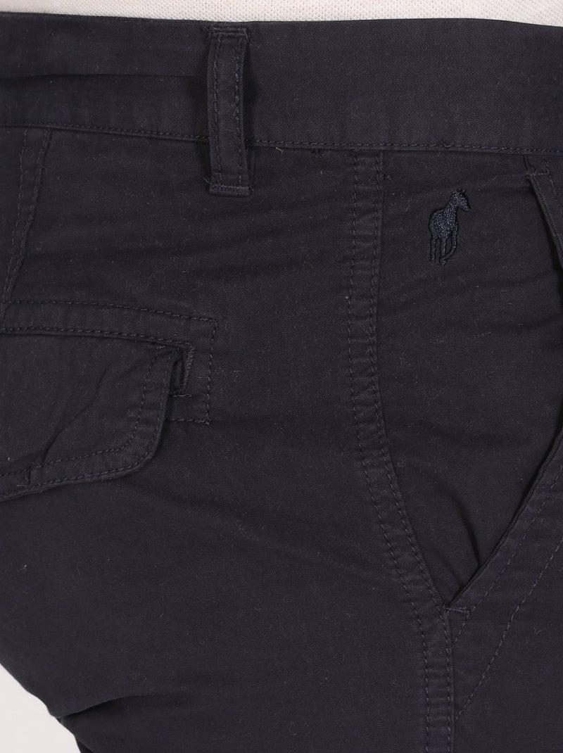 Gentleman Farmer - Bermuda cargo coupe regular en coton MIRKO Bleu marine - Kiabi