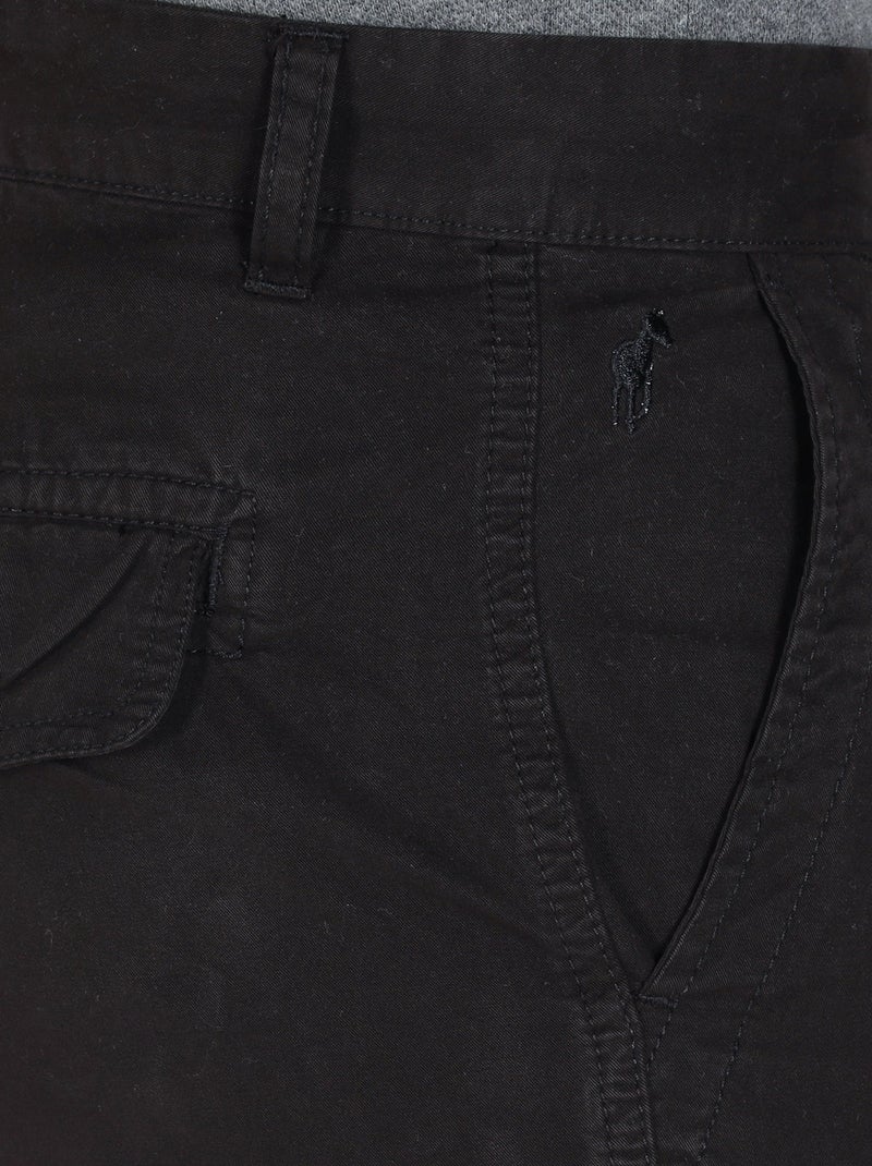 Gentleman Farmer - Bermuda cargo coupe regular en coton MIRKO Noir - Kiabi