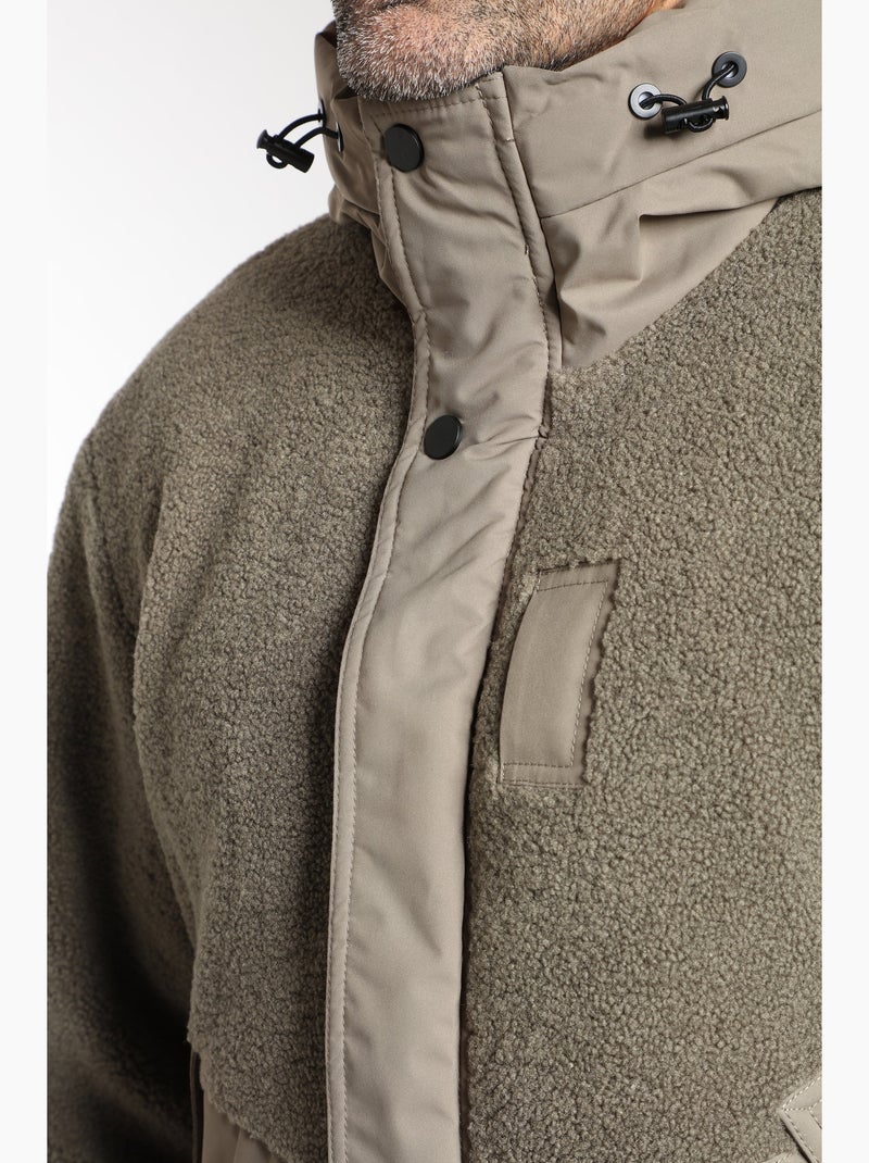 Gentleman Farmer - Blouson manches longues  BEN  SHERP Kaki - Kiabi