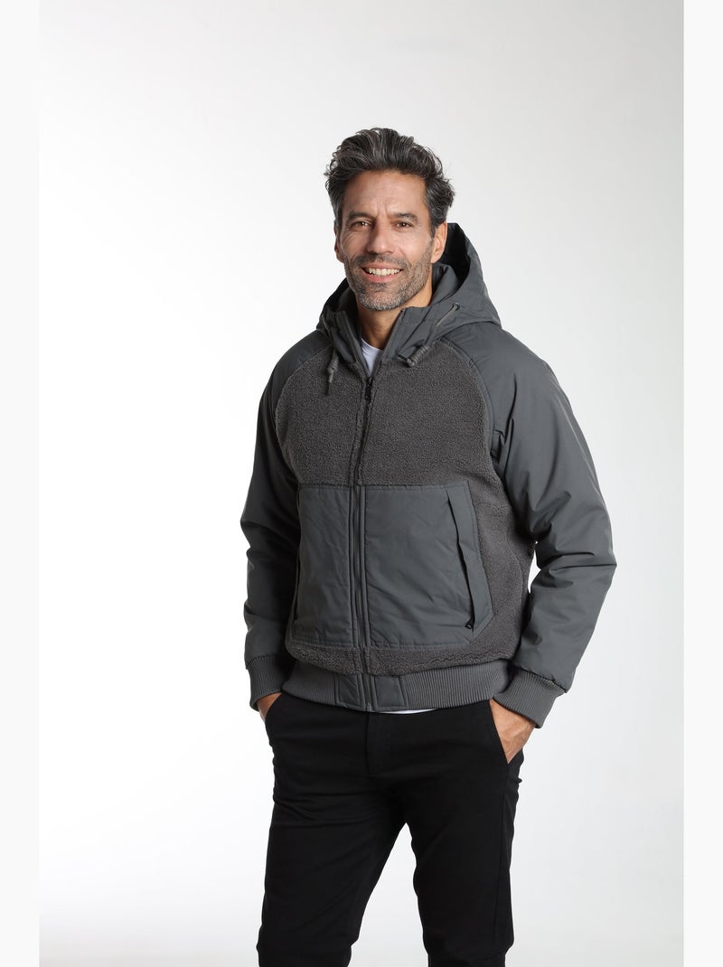 Gentleman Farmer - Blouson manches longues  BOB SHERP Gris - Kiabi