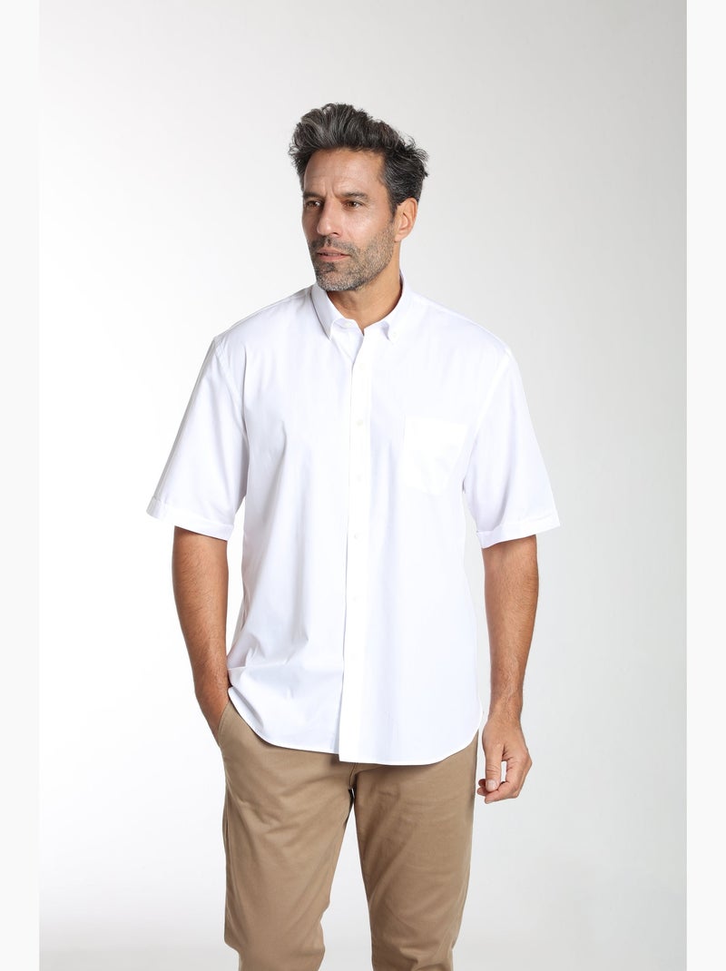 Gentleman Farmer - Chemise manches courtes en coton CARY Blanc - Kiabi