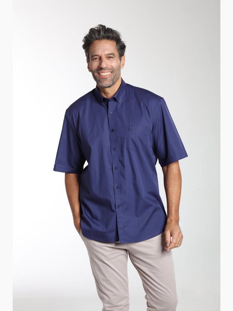 Gentleman Farmer - Chemise manches courtes en coton CARY Noir - Kiabi