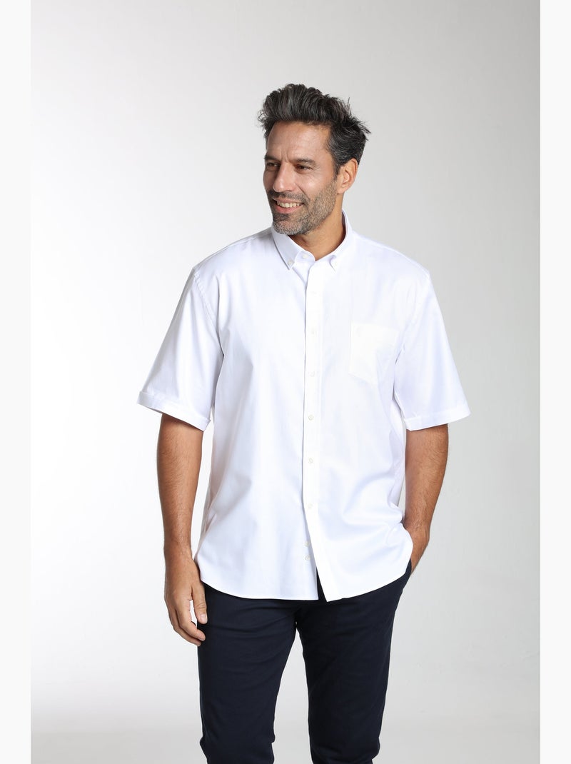 Gentleman Farmer - Chemise manches courtes en coton CORK Blanc - Kiabi
