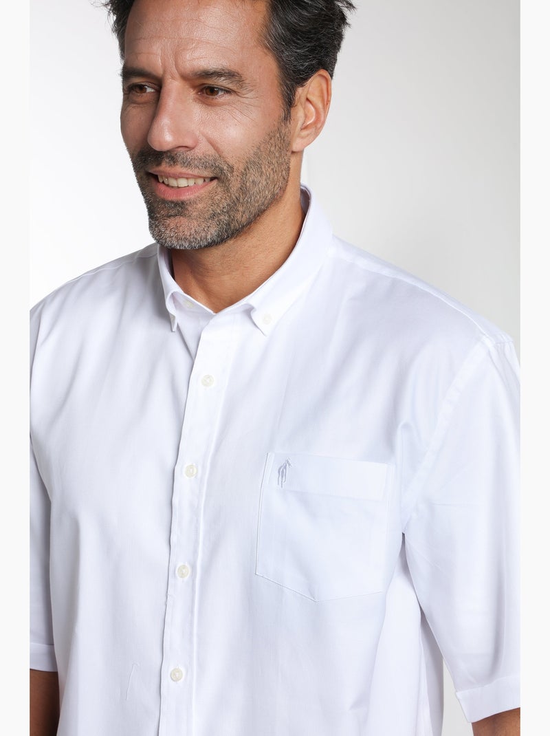 Gentleman Farmer - Chemise manches courtes en coton CORK Blanc - Kiabi