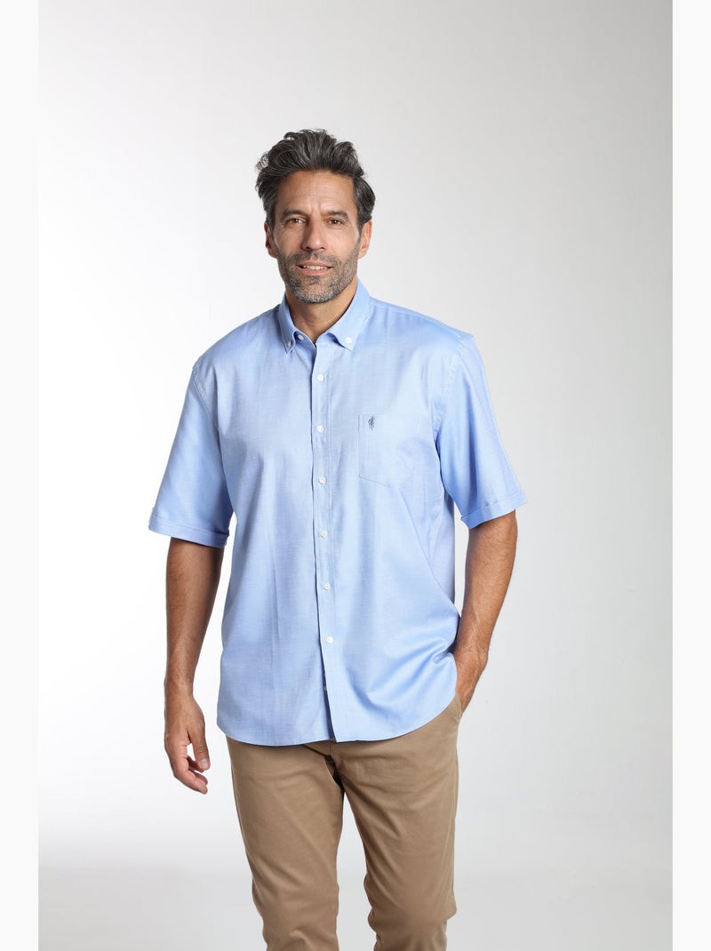 Gentleman Farmer - Chemise manches courtes en coton CORK Bleu - Kiabi