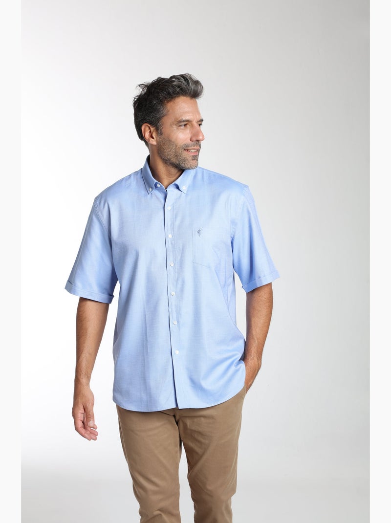 Gentleman Farmer - Chemise manches courtes en coton CORK Bleu - Kiabi