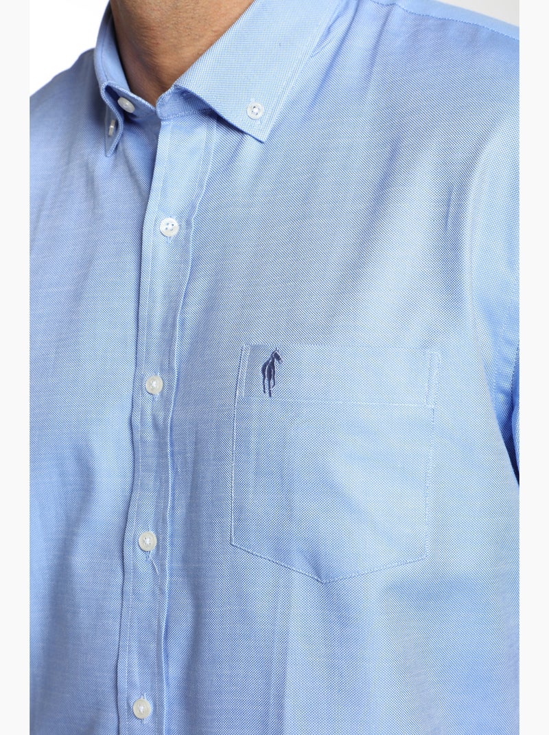 Gentleman Farmer - Chemise manches courtes en coton CORK Bleu - Kiabi