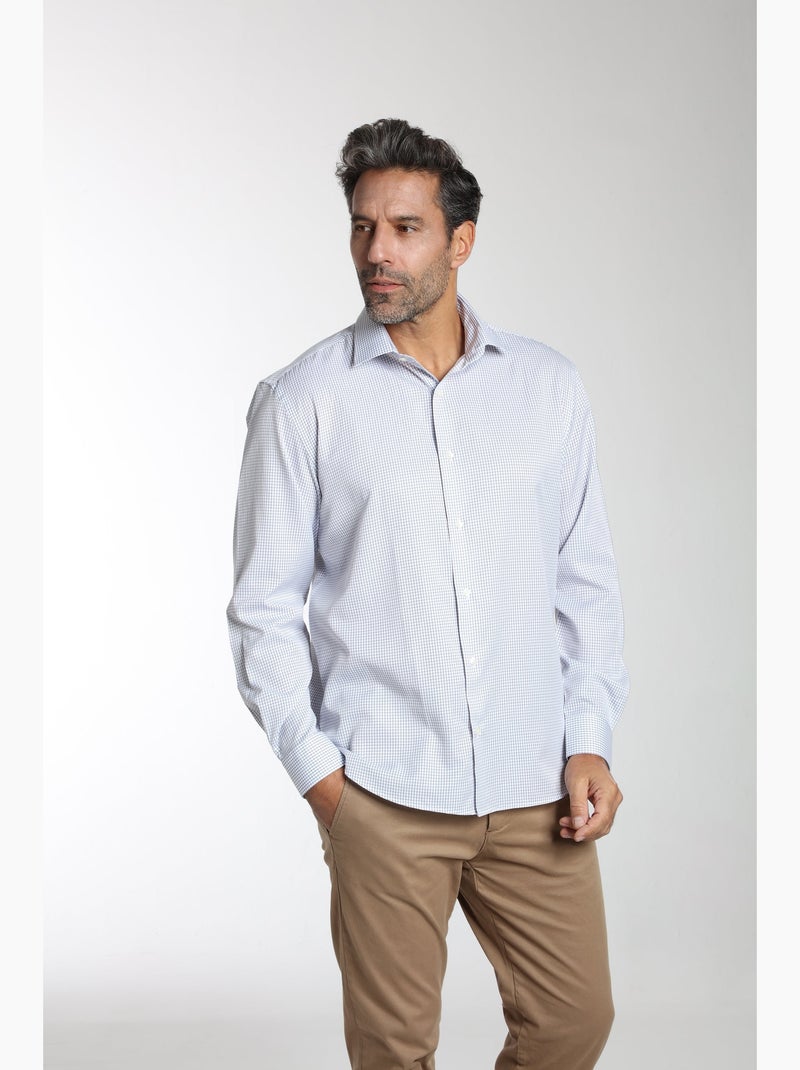 Gentleman Farmer - Chemise manches longues en coton CATE Bleu - Kiabi