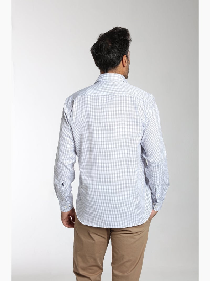 Gentleman Farmer - Chemise manches longues en coton CATE Bleu - Kiabi