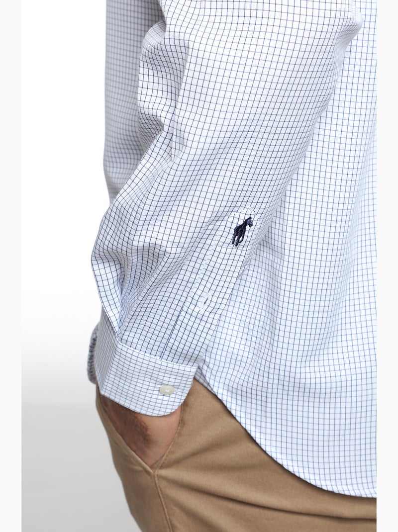 Gentleman Farmer - Chemise manches longues en coton CATE Bleu - Kiabi