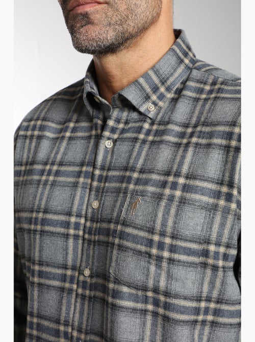 Gentleman Farmer - Chemise manches longues en coton CLAN - Kiabi