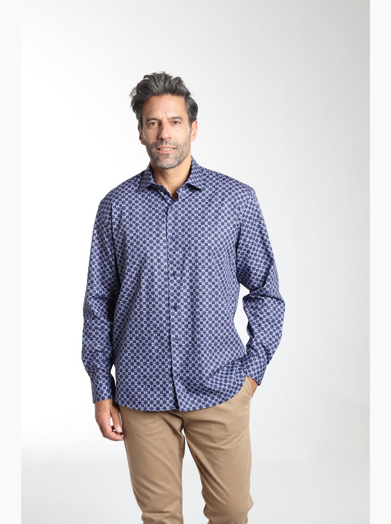 Gentleman Farmer - Chemise manches longues en coton CLOE Bleu - Kiabi