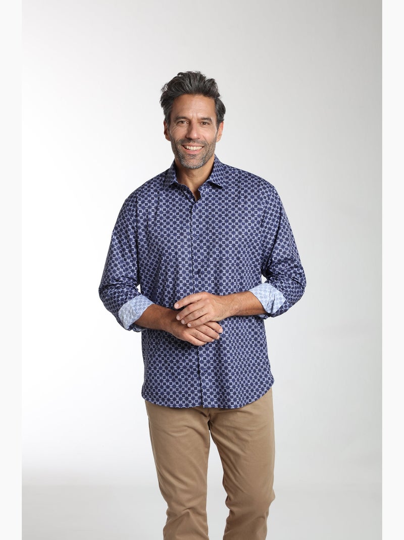 Gentleman Farmer - Chemise manches longues en coton CLOE Bleu - Kiabi