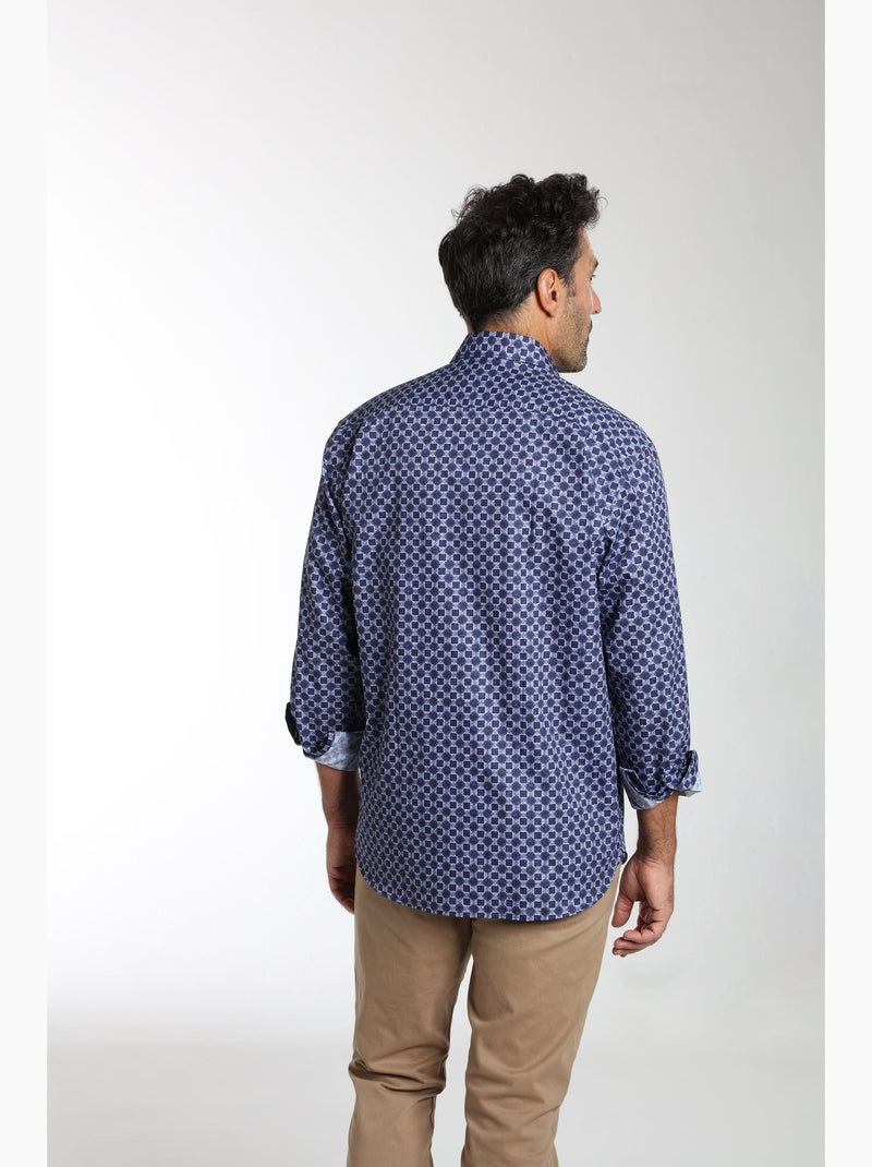 Gentleman Farmer - Chemise manches longues en coton CLOE Bleu - Kiabi