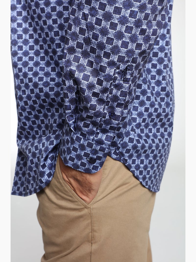 Gentleman Farmer - Chemise manches longues en coton CLOE Bleu - Kiabi