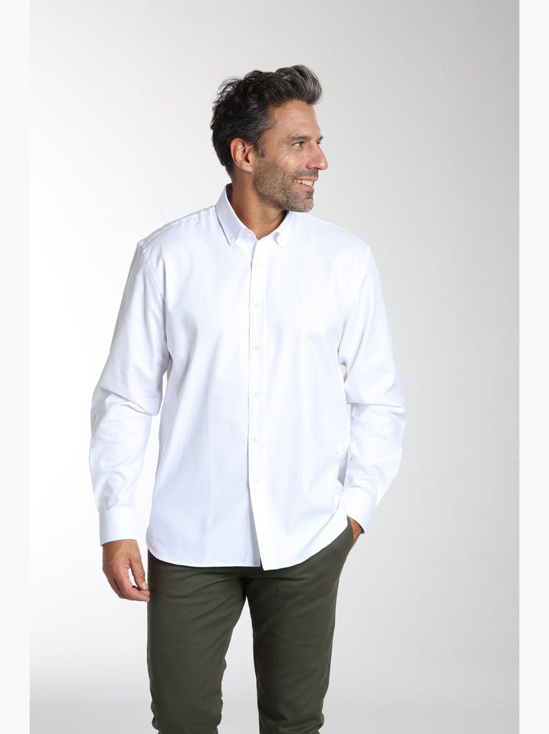Gentleman Farmer - Chemise manches longues en coton CRYS Blanc - Kiabi