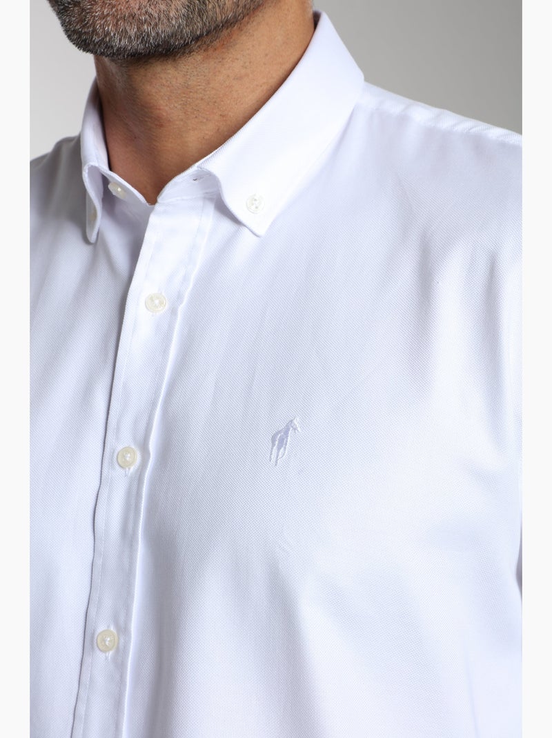 Gentleman Farmer - Chemise manches longues en coton CRYS Blanc - Kiabi