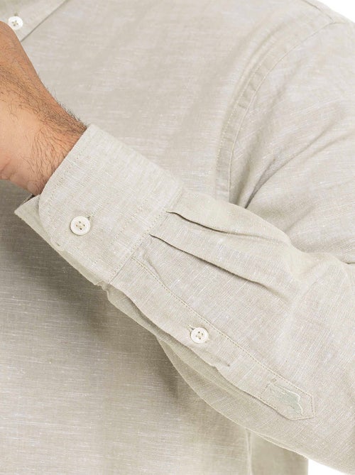 Gentleman Farmer - Chemise manches longues en lin CLIN - Kiabi