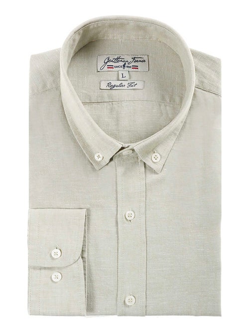 Gentleman Farmer - Chemise manches longues en lin CLIN - Kiabi