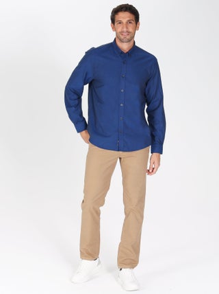 Gentleman Farmer - Chemise oxford manches longues en coton COLINS